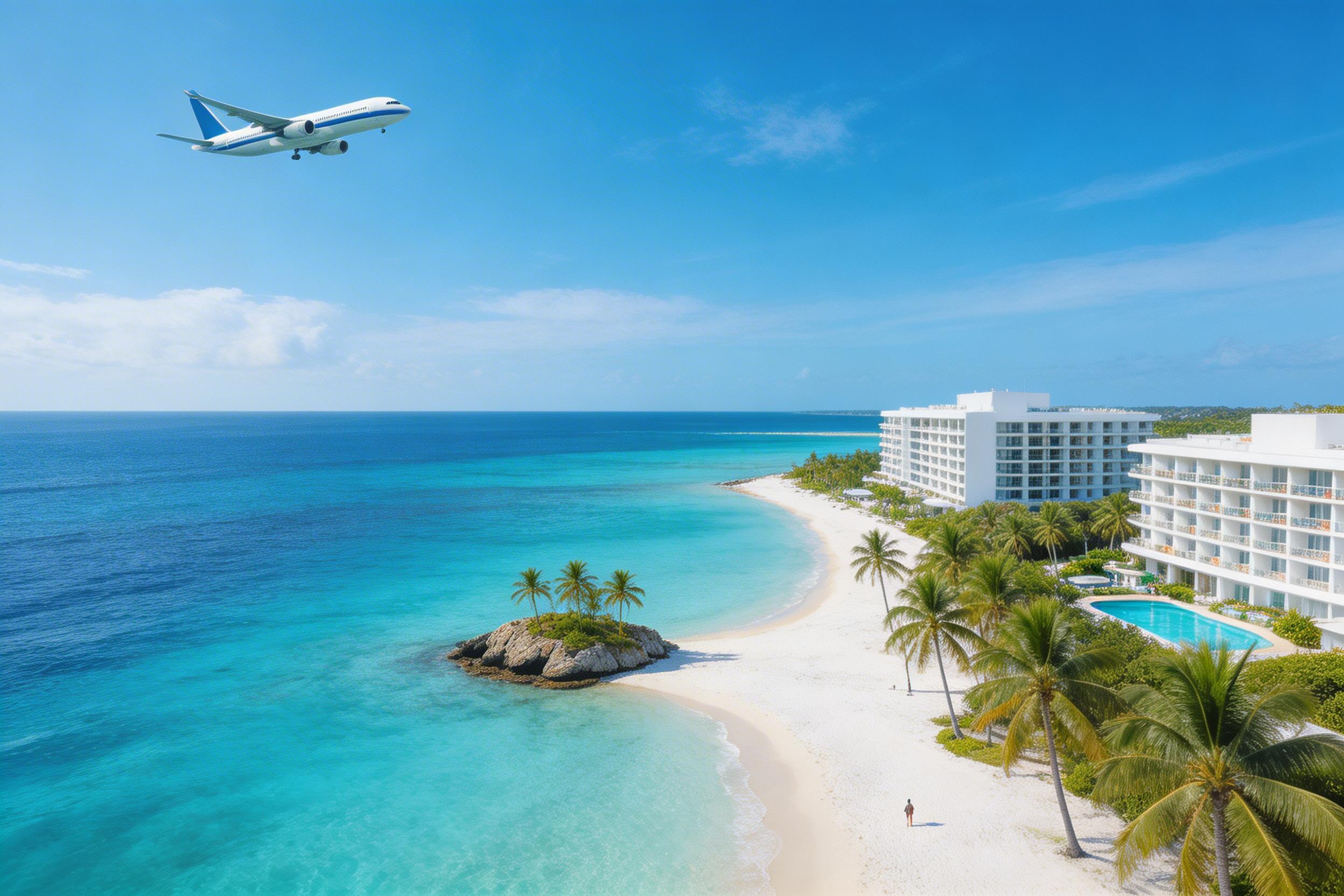 San Andrés, Hotel Tower y mar